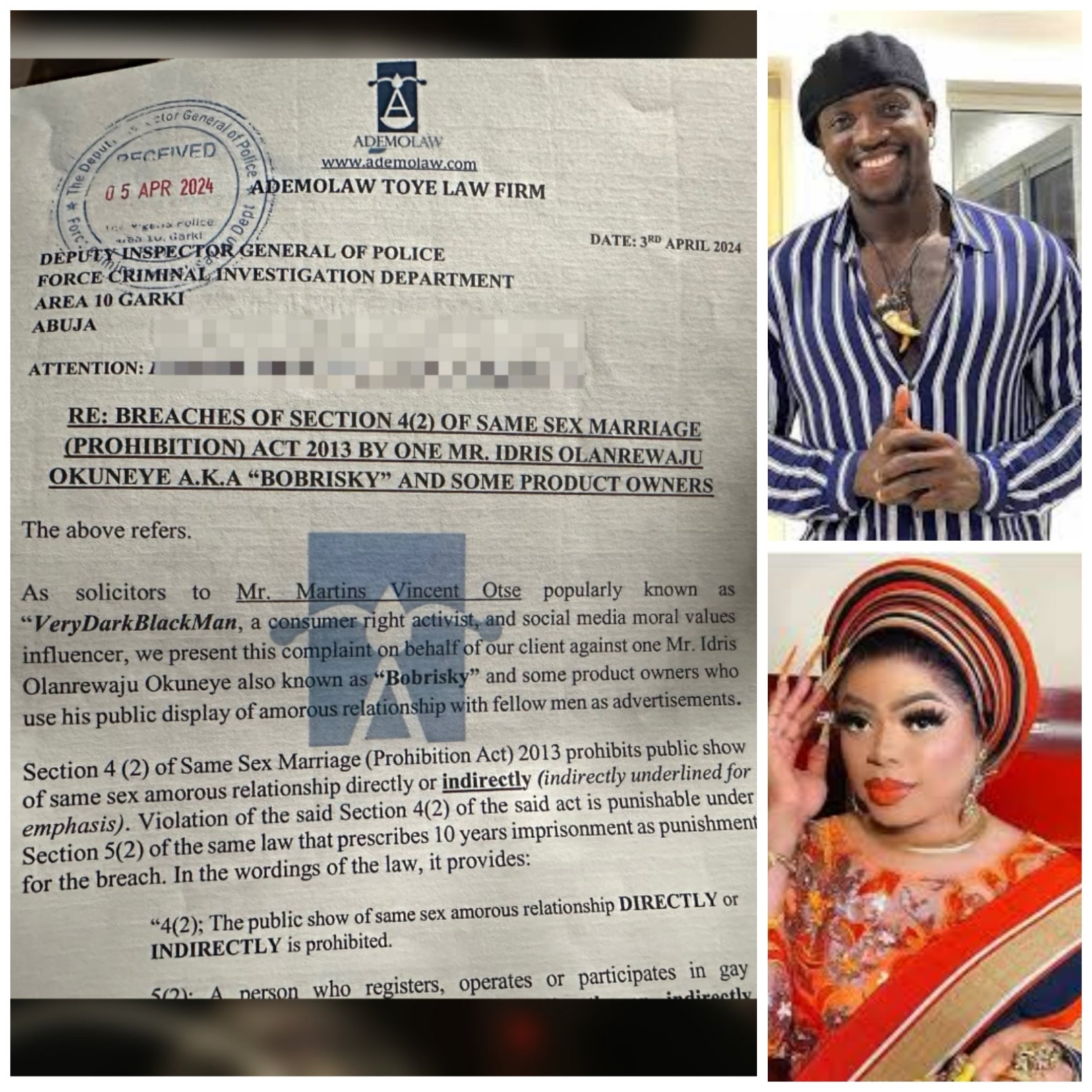 Celebrities like Charlie Boy & Denrele Edun were pioneers of cross-dressing – X user