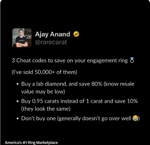 Lol… looking for how to save money on your engagement ring? I gat you