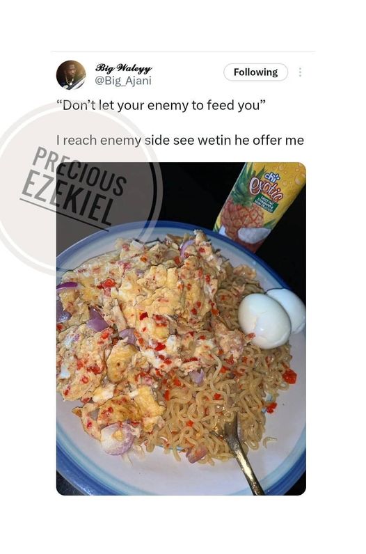 Talk true, if na you u no go chop am??🤣🤣