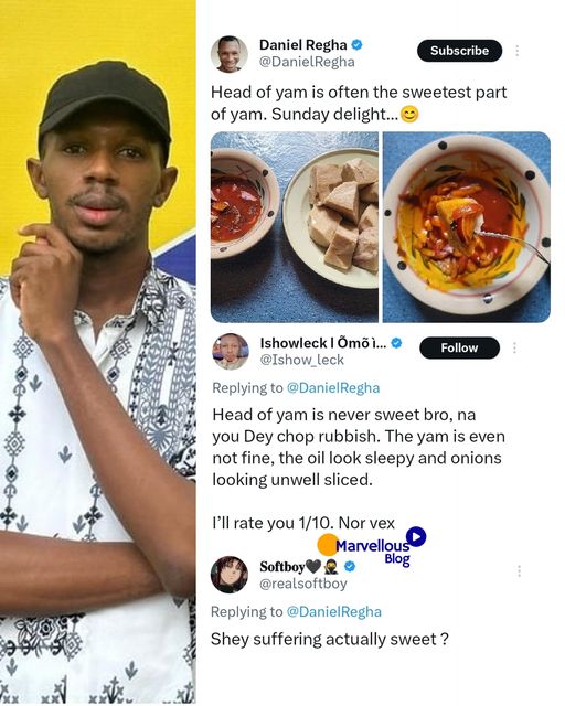 Head of yam is the sweetest part of yam – Chef Daniel says !!