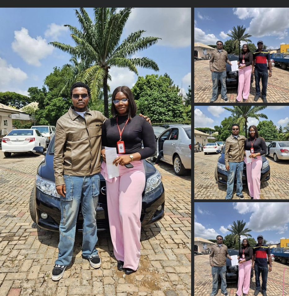 A man gifted his staff a car on her hard work