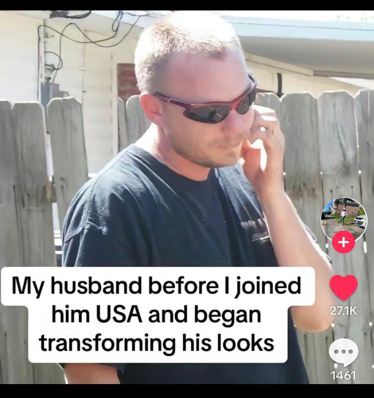 Nigerian lady shares how she transformed the looks of her American husband.👇