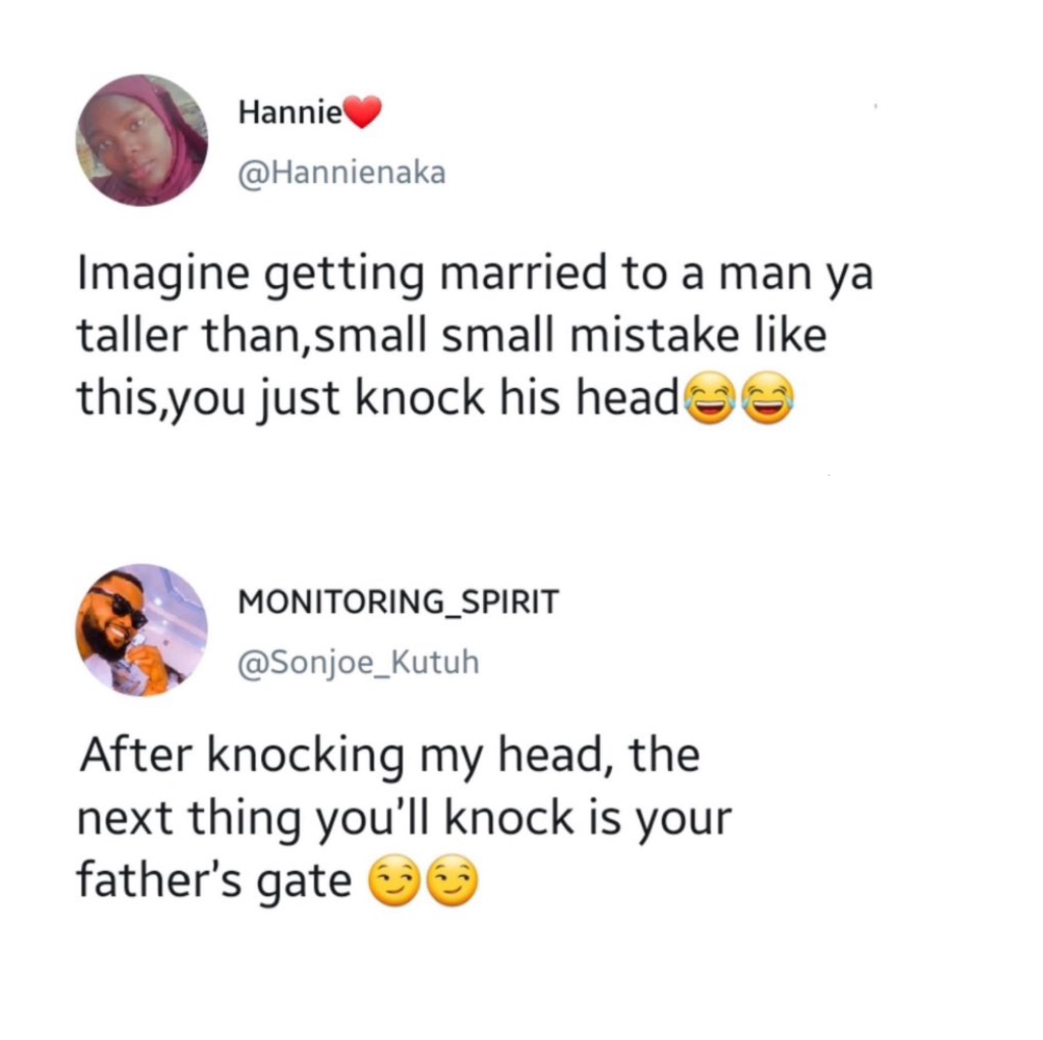 knock on your man head keee🤣