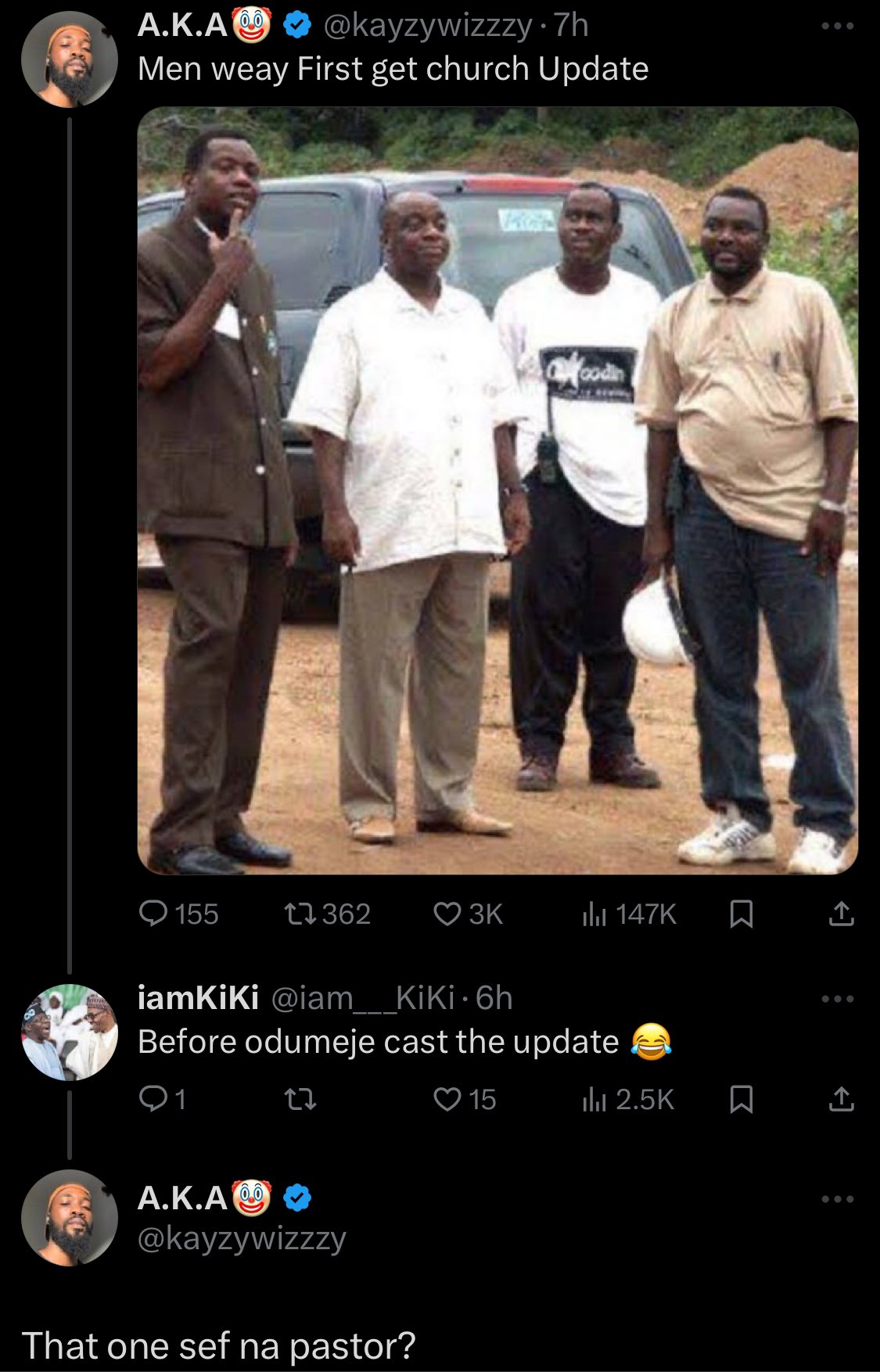 Stray bullet touch Odumeje 😂 wahala be like Waytin again