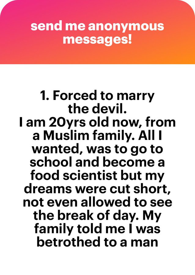 “I was forced to marry the devil, he always molest me and had s*x with me through my anus