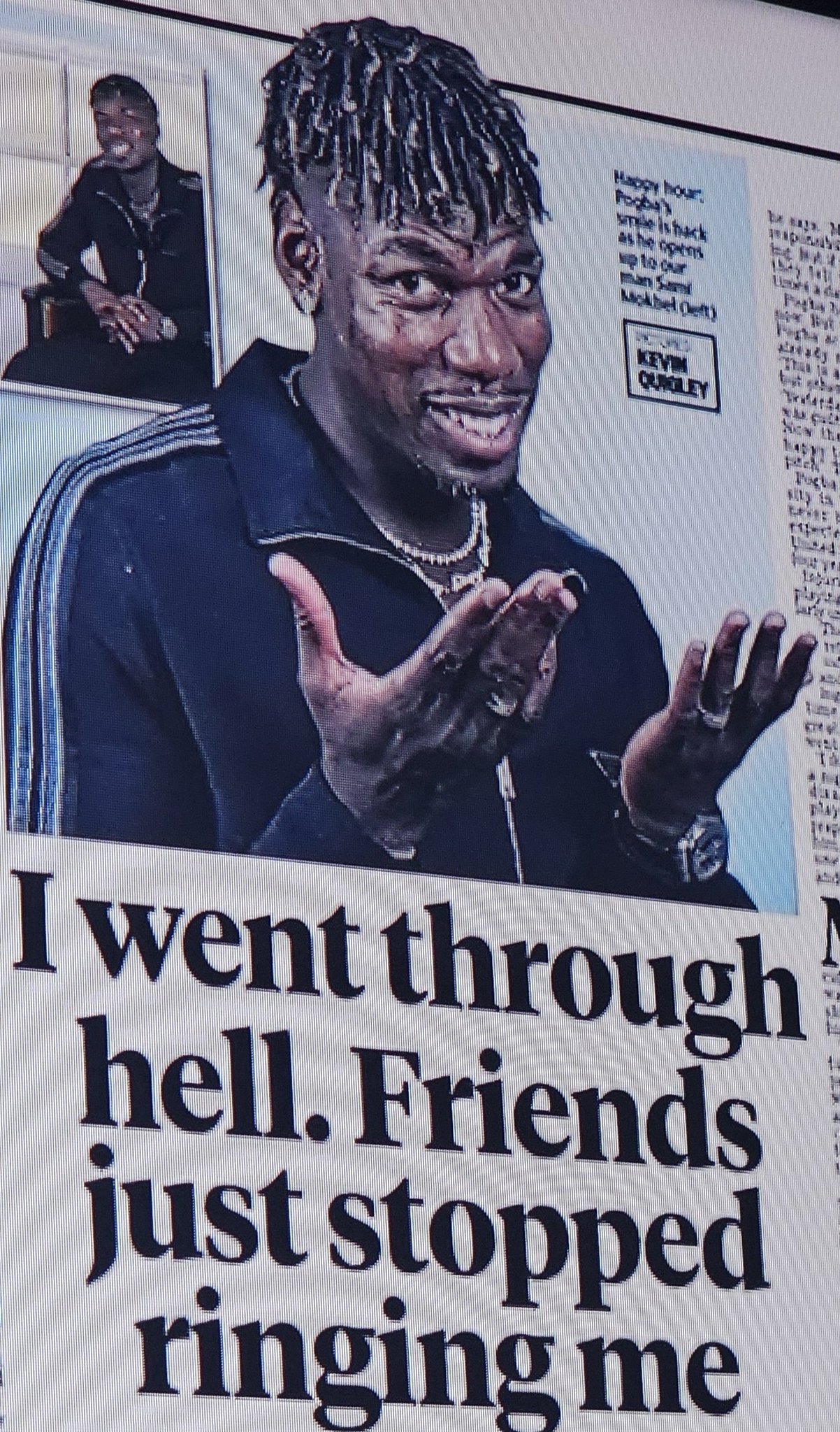 Pogba entered a problem & friends left him.