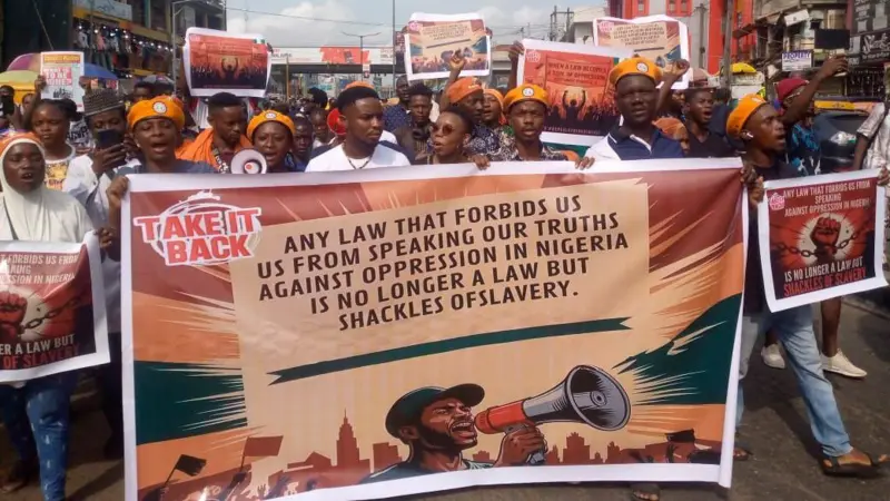 The “Take It Back” protest has begun in Nigeria.