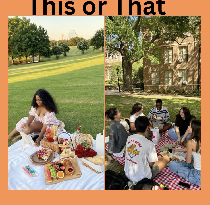 This or That: Solo Date or Picnic with the Gang?