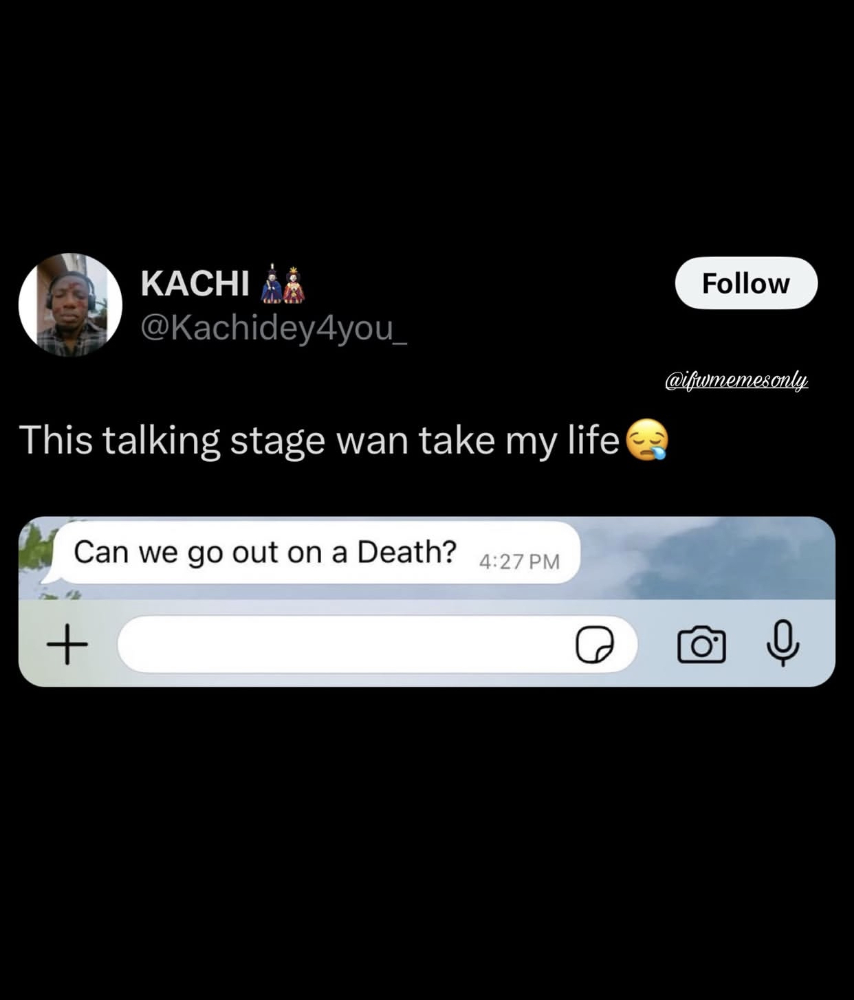 TALKING STAGE IS AFTER MY LIFE 💔