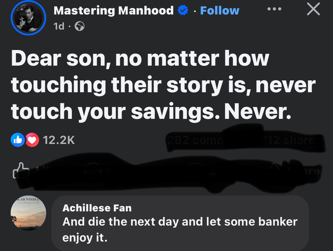 Bro took the advice to heart 🤣