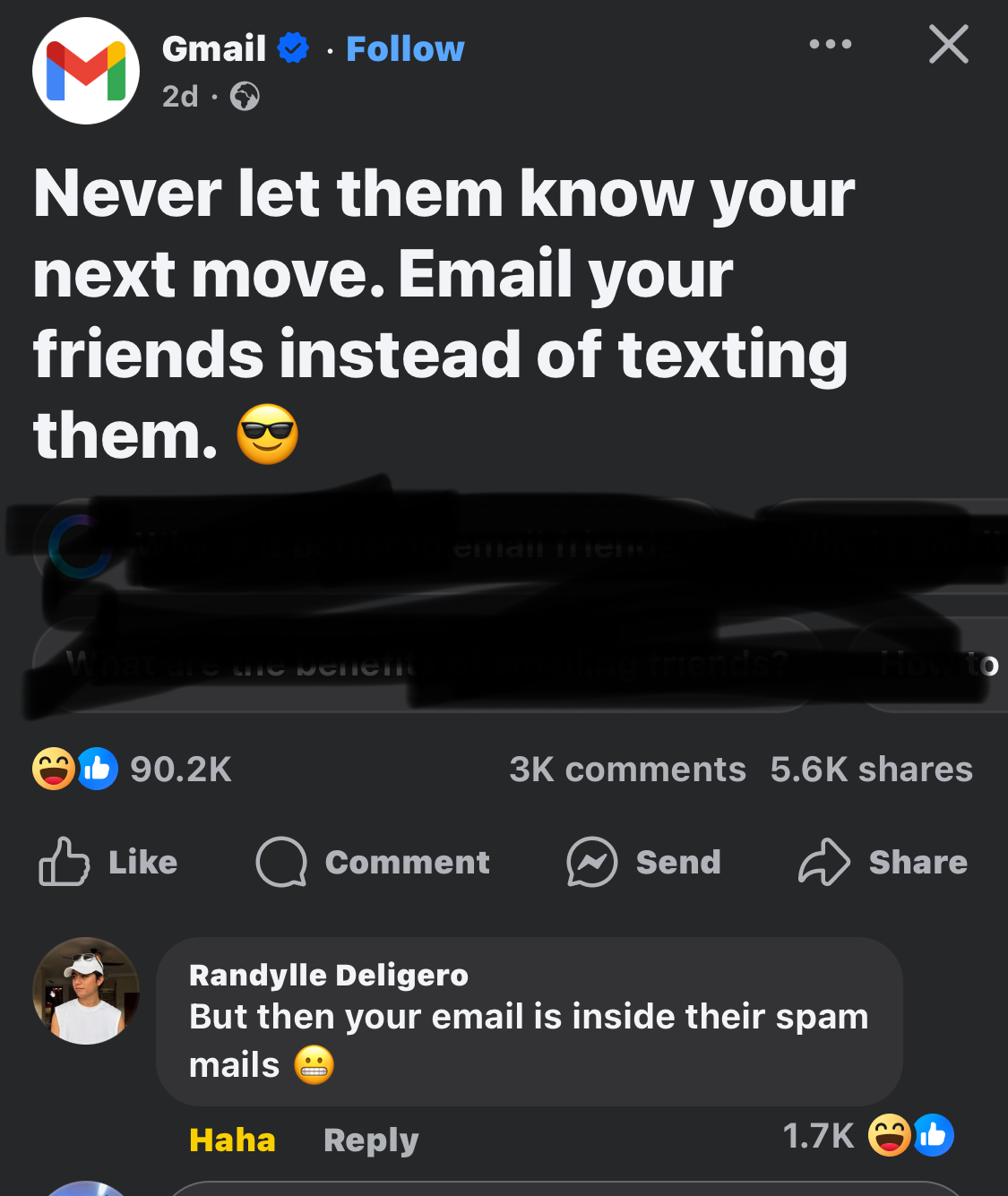 Gmail won’t take this lightly 😆