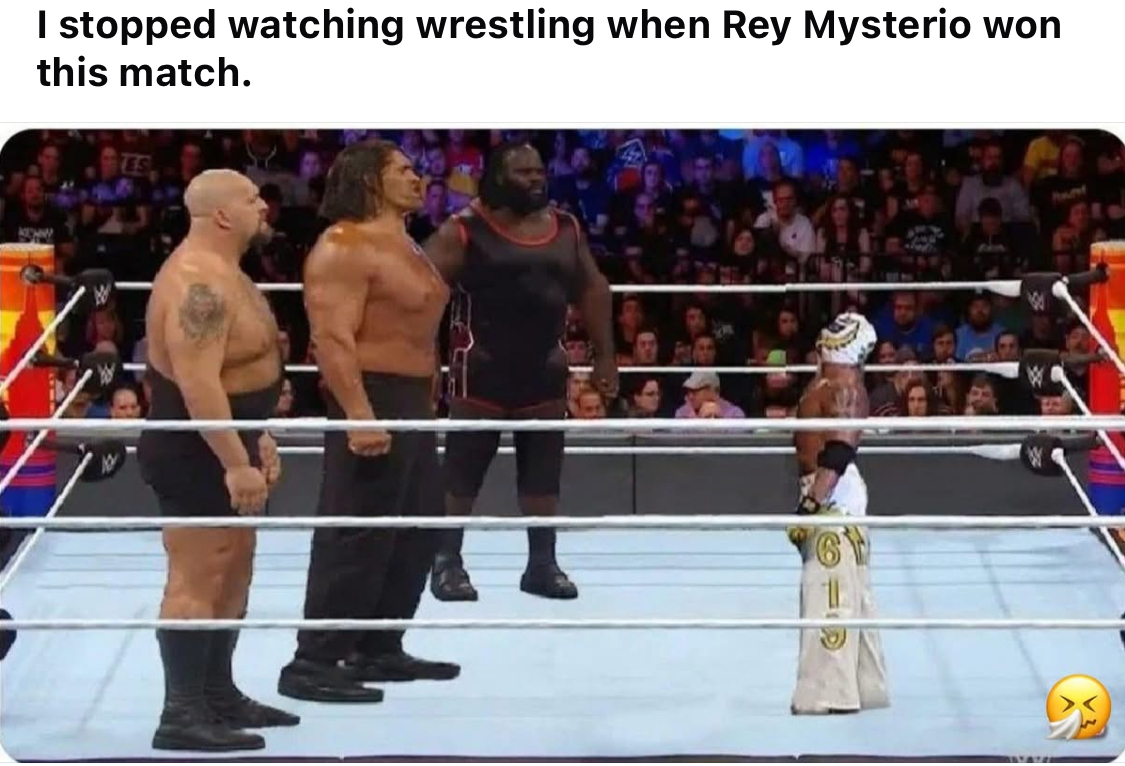 I gave on wrestling after watching this 😩 like WTF 🥴 how