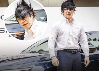 Honda Chief Engineer Shotaro Odate tured his head….